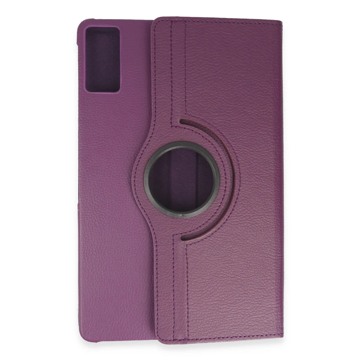 Redmi Pad SE Kılıf 360 Tablet Deri Kılıf - Mürdüm
