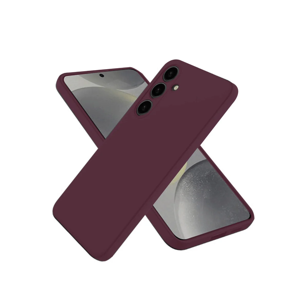 Galaxy A26 Kılıf First Silikon - Mürdüm