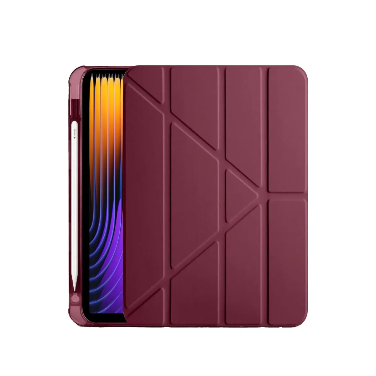 Pad 7 Pro Kılıf Kalemlikli Mars Tablet Kılıfı - Mürdüm
