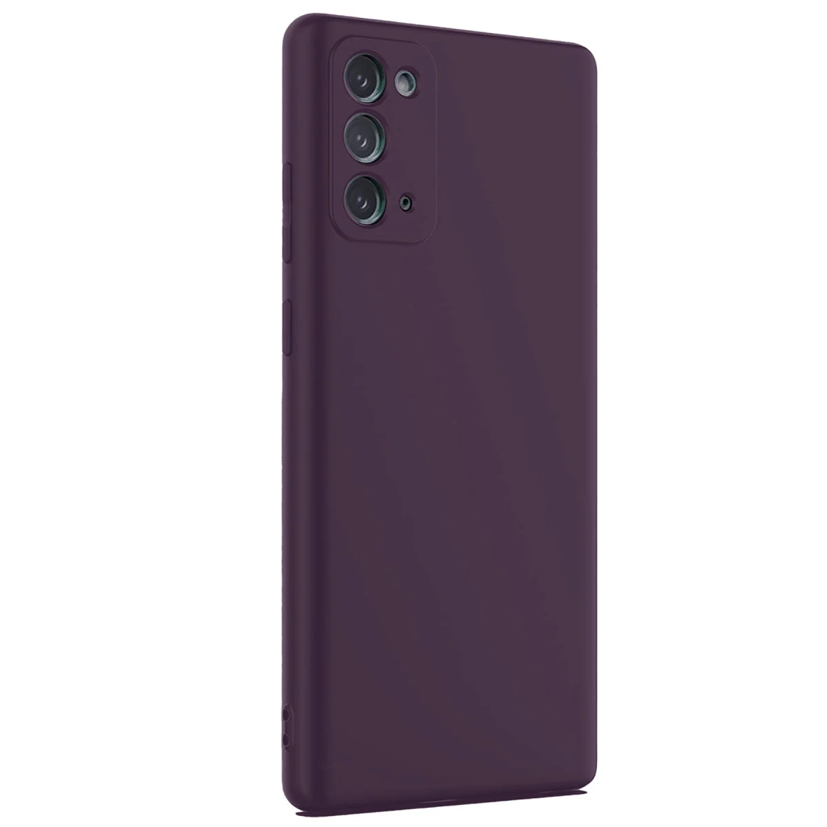 Galaxy Note 20 Kılıf First Silikon - Mürdüm
