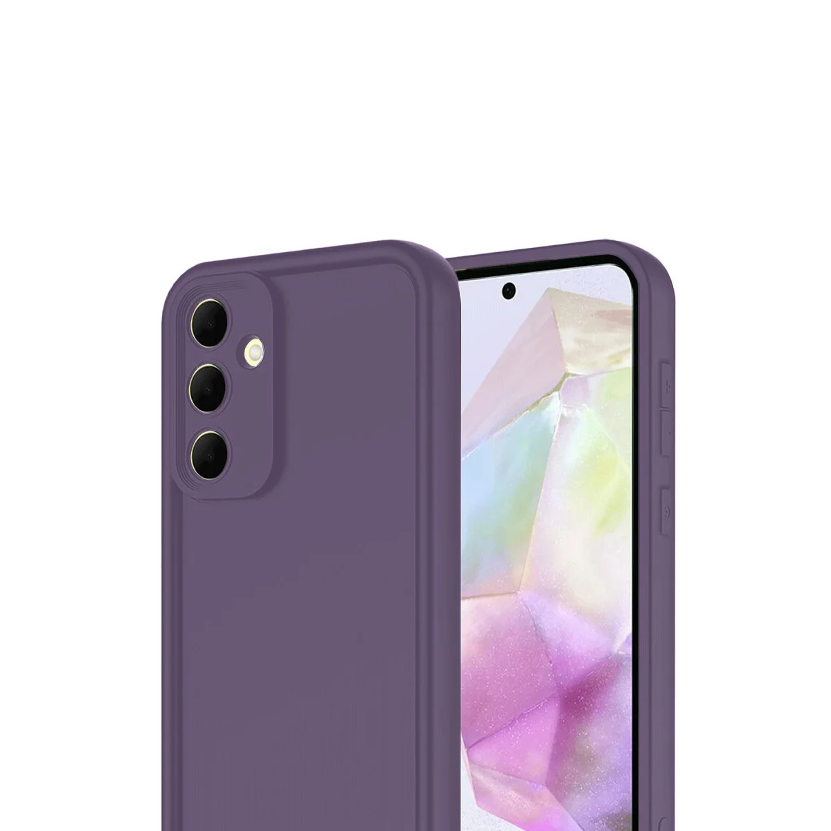Galaxy A17 5G Viera Silikon - Mürdüm