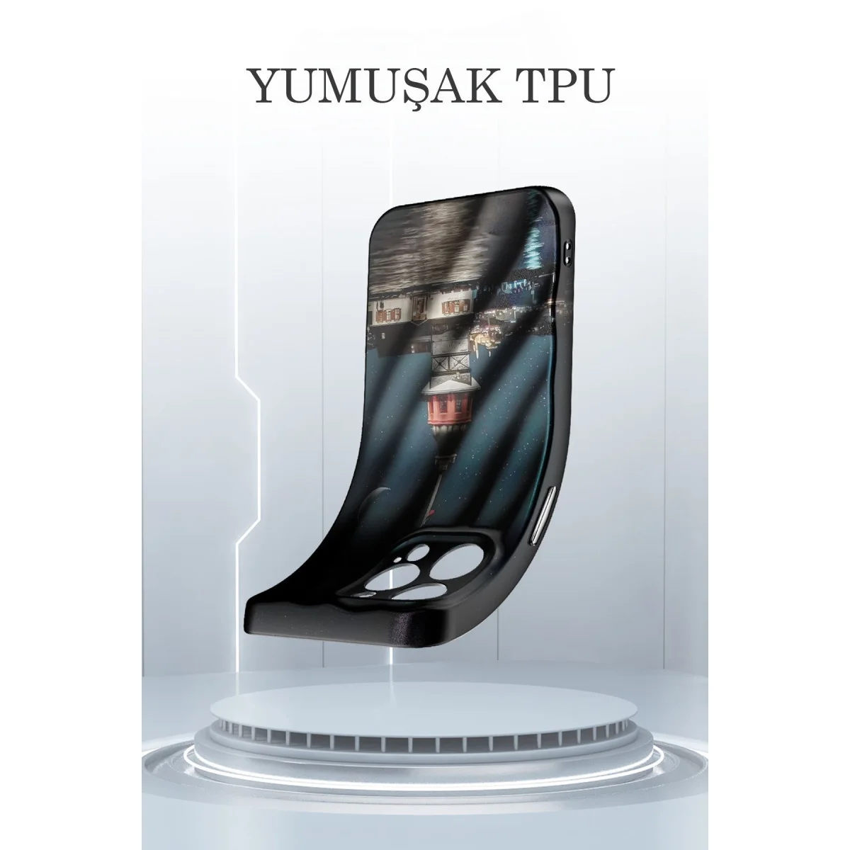iPhone 15 Pro Max Kılıf Crew Desenli Kapak - Kapadokya