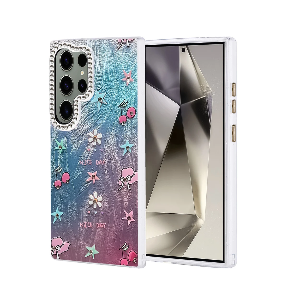 Galaxy S24 Ultra Kılıf Blade Aynalı Desenli Kapak - Desen 4
