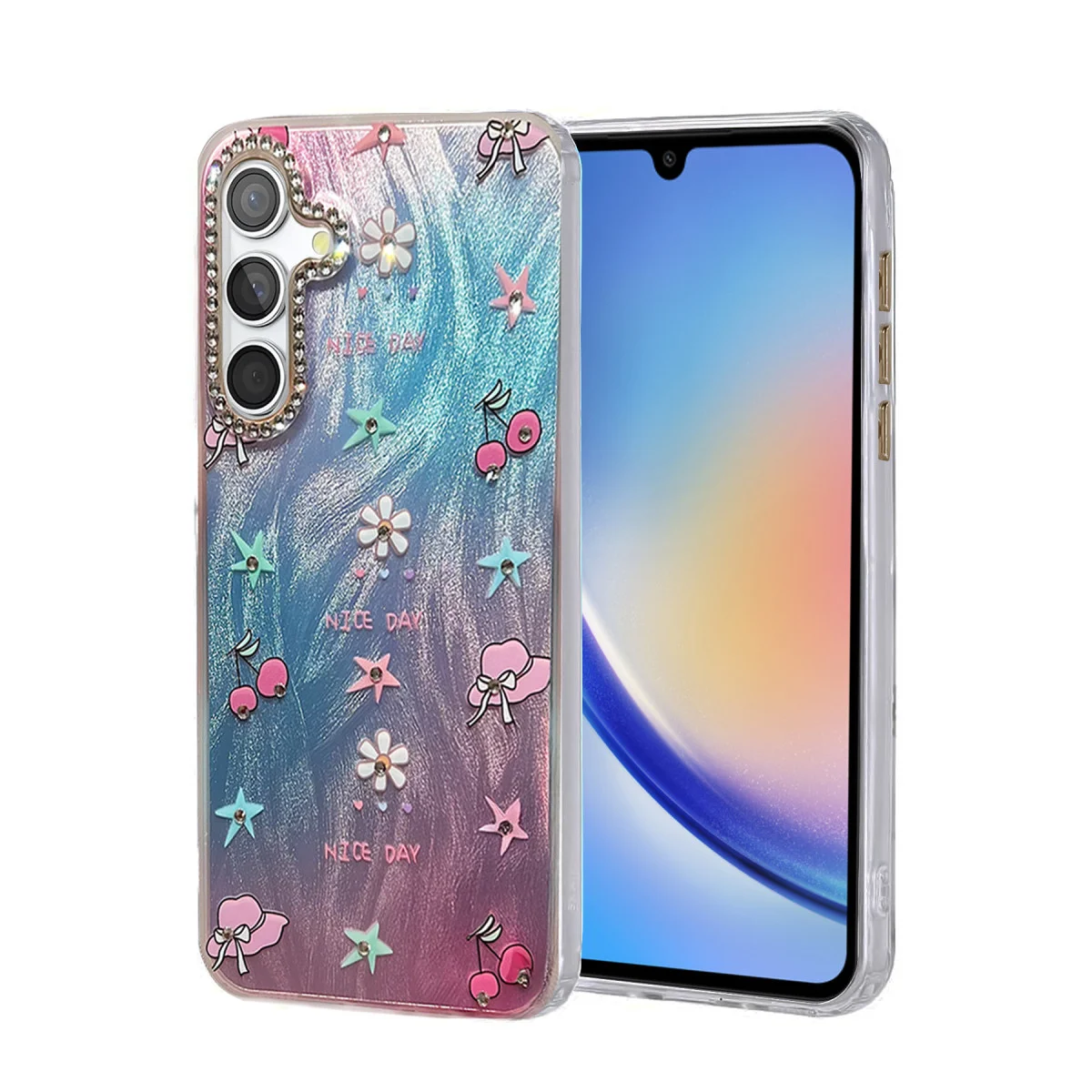 Galaxy A34 5G Kılıf Blade Aynalı Desenli Kapak - Desen 4