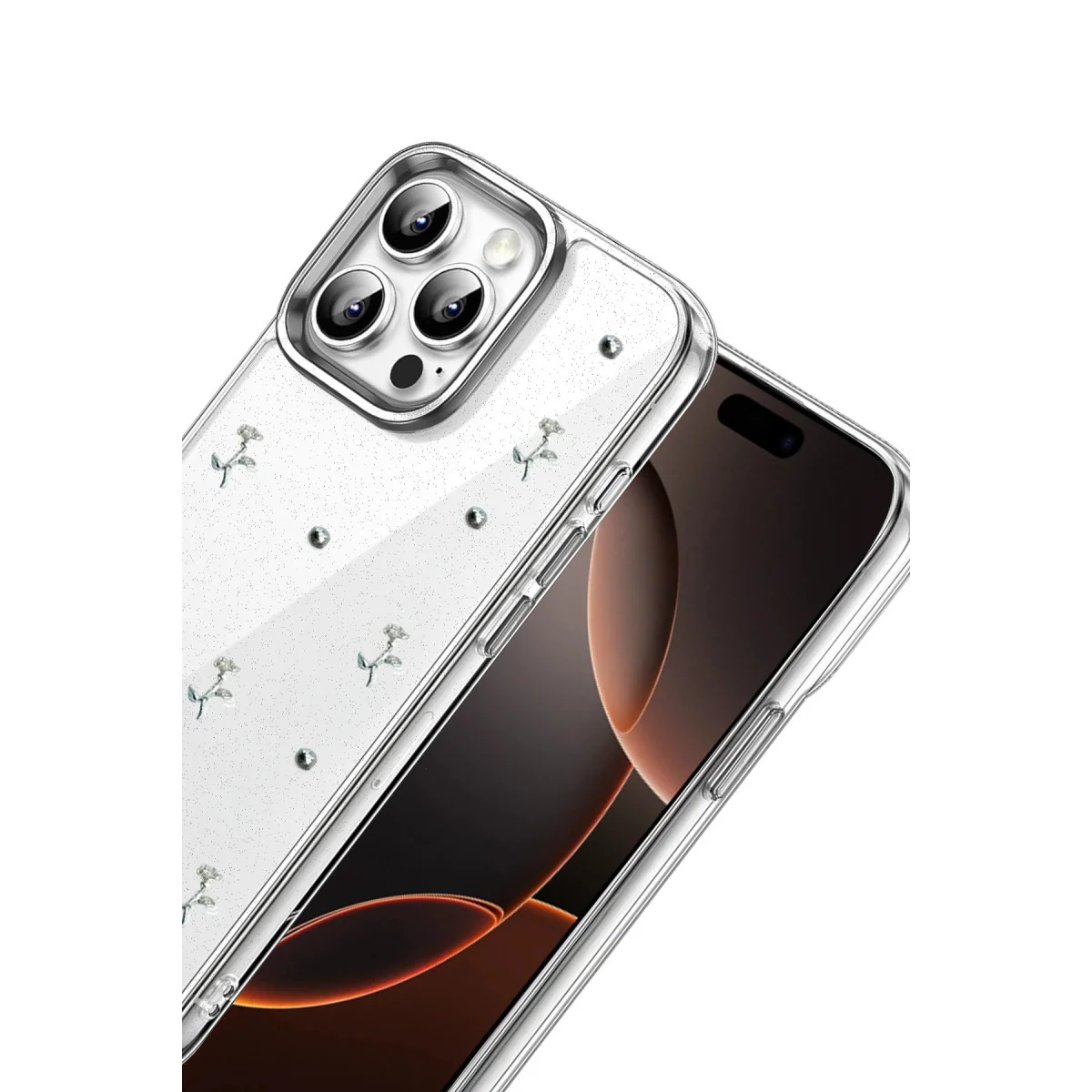 iPhone 14 Pro Max Fiyonk Desenli Kapak - Desen 4