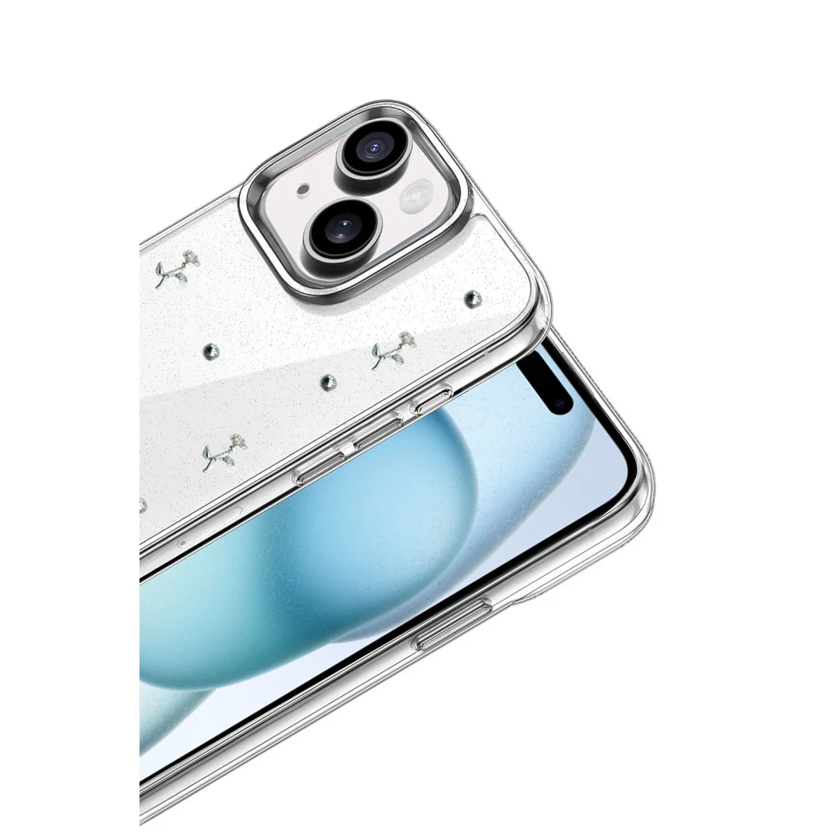 iPhone 15 Plus Fiyonk Desenli Kapak - Desen 4