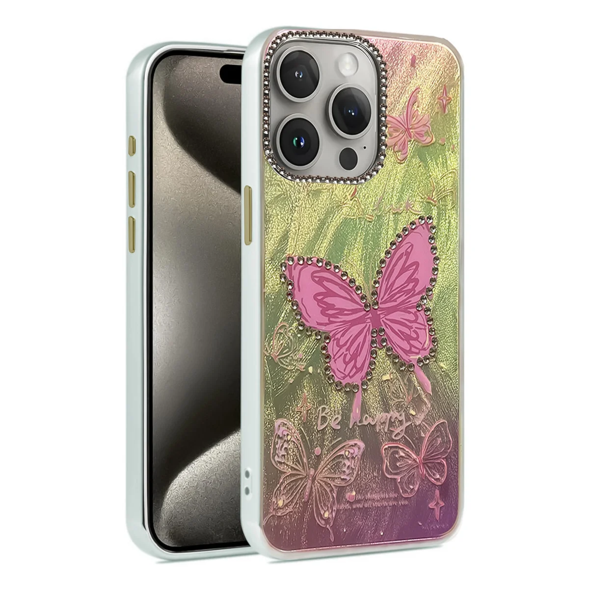 iPhone 14 Pro Kılıf Blade Aynalı Desenli Kapak - Desen 5