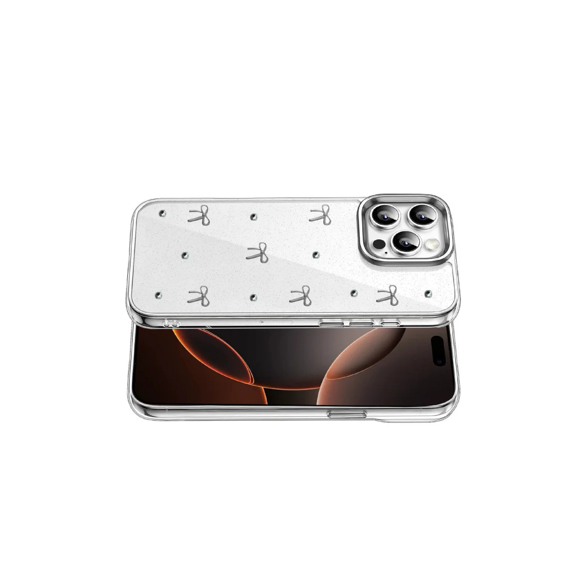 iPhone 15 Pro Fiyonk Desenli Kapak - Desen 5
