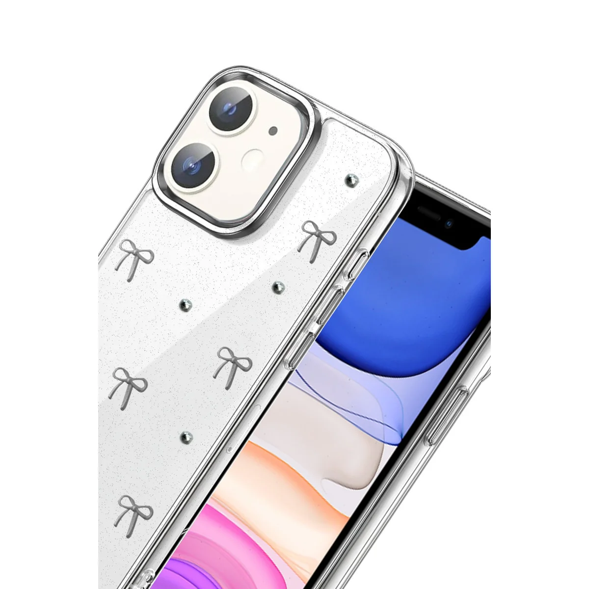 iPhone 11 Fiyonk Desenli Kapak - Desen 5