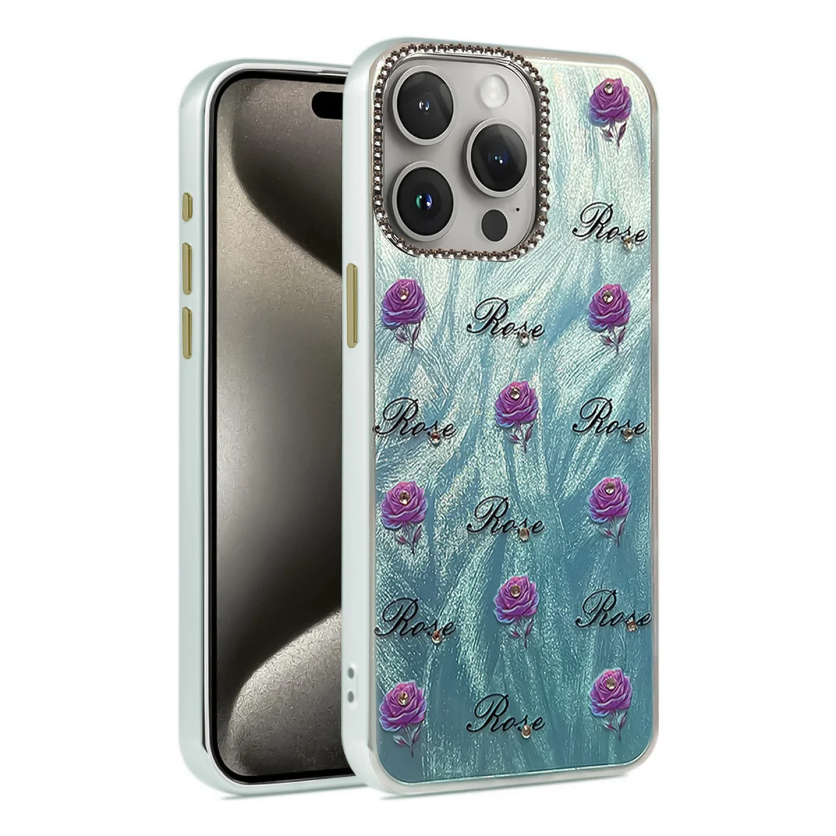 iPhone 15 Pro Kılıf Blade Aynalı Desenli Kapak - Desen 9