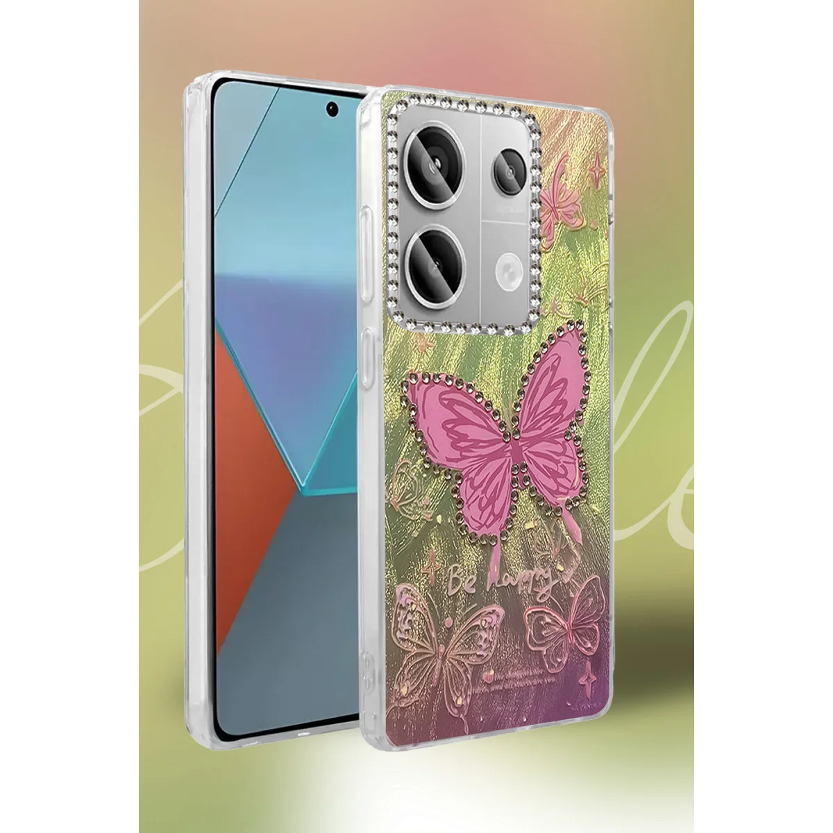 Redmi Note 13 Pro 4G Kılıf Blade Aynalı Desenli Kapak - Desen 9