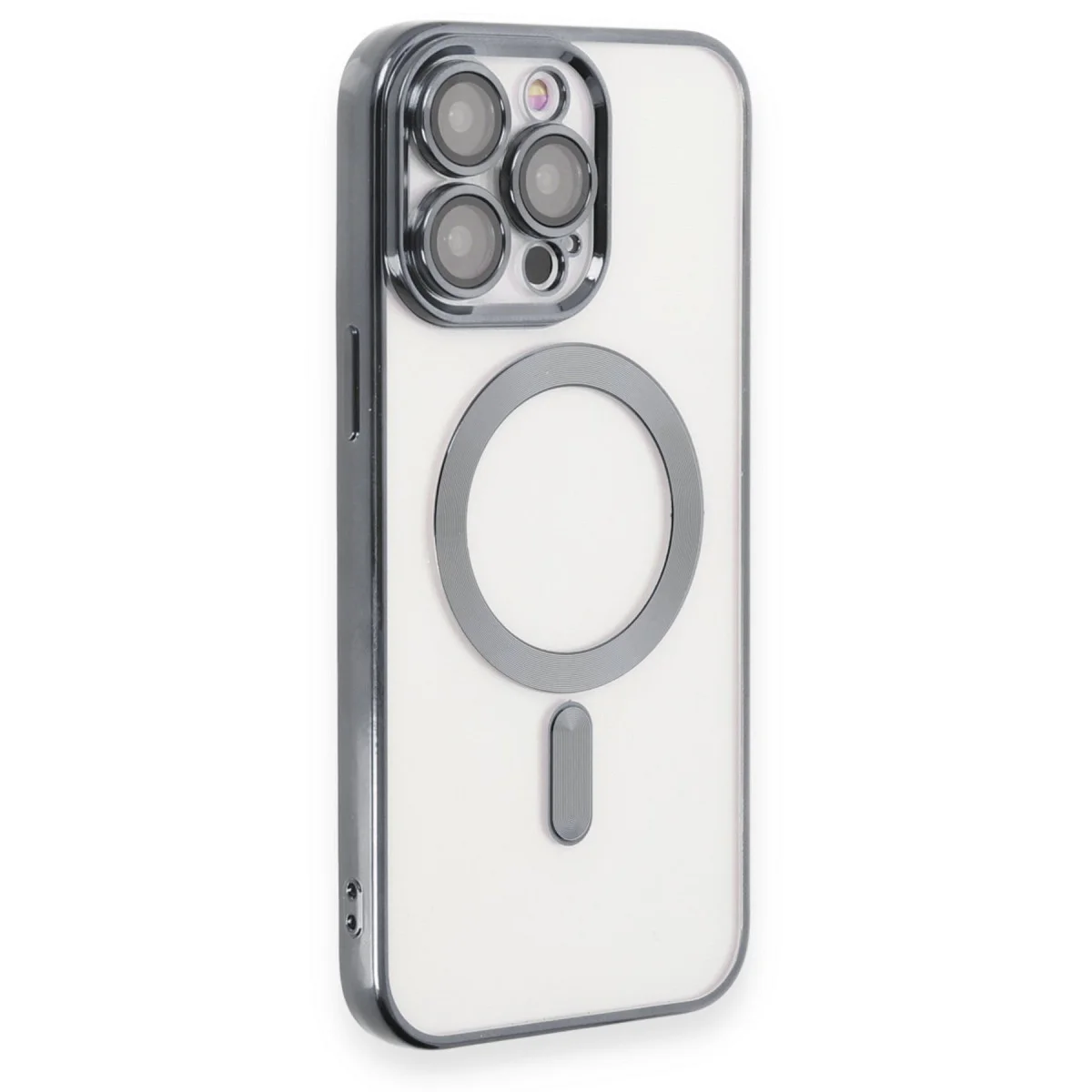 iPhone 15 Pro Max Kılıf Kross Magneticsafe Kapak - Titan Gri
