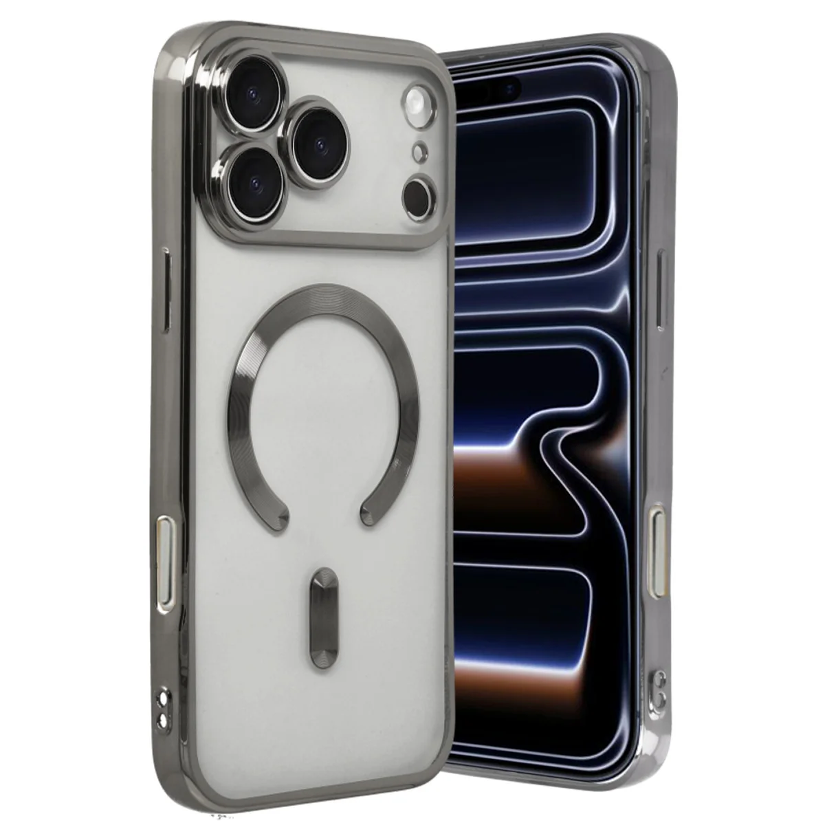 iPhone 17 Pro Kross Magneticsafe Kapak - Titan Gri