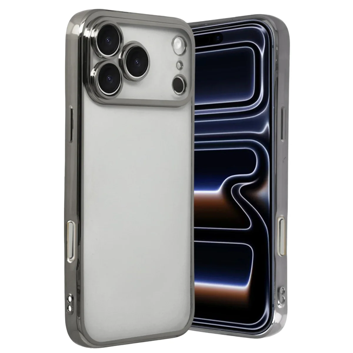 iPhone 17 Pro Razer Lensli Silikon - Titan Gri