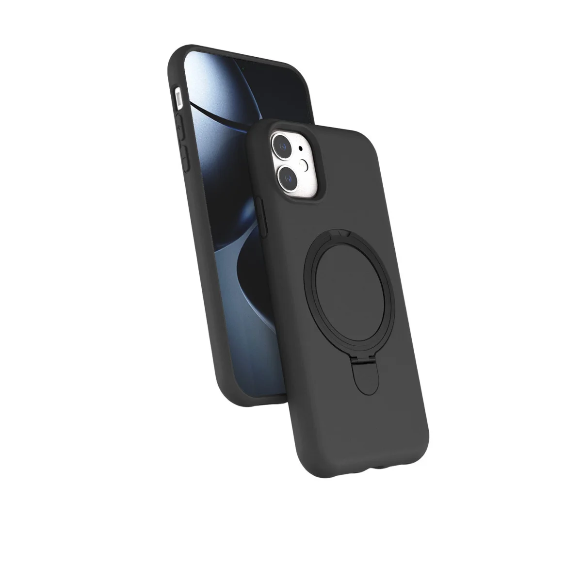 iPhone 11 Regal Magsafe Standlı Kapak - Titan Gri