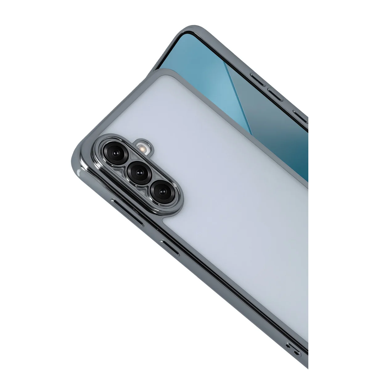 Galaxy A17 5G Razer Lensli Silikon - Titan Gri
