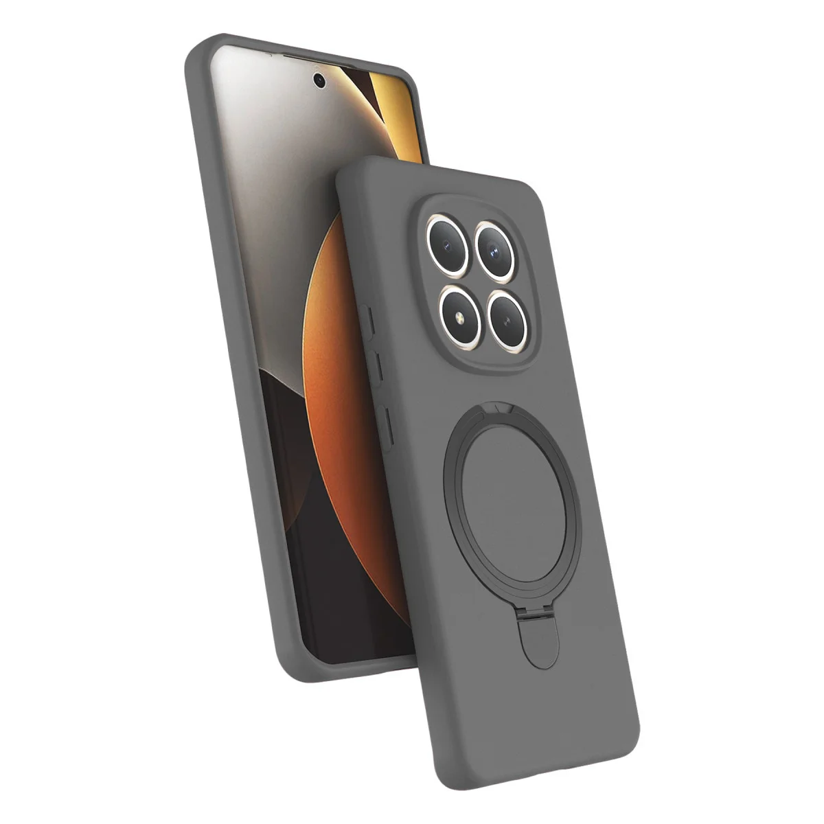 Redmi Note 15 Pro 4G Regal Magsafe Standlı Kapak - Titan Gri