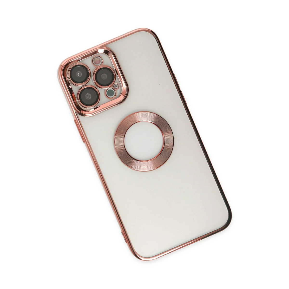 iPhone 14 Pro Kılıf Slot Silikon - Rose Gold