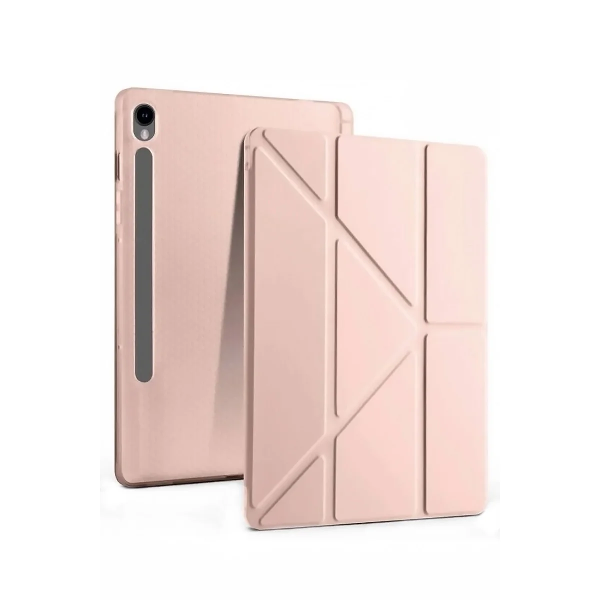 Galaxy Tab S10 FE Plus 13.1 Kalemlikli Mars Tablet Kılıfı - Rose Gold