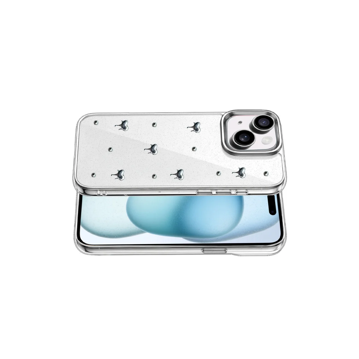 iPhone 14 Fiyonk Desenli Kapak - Desen 1