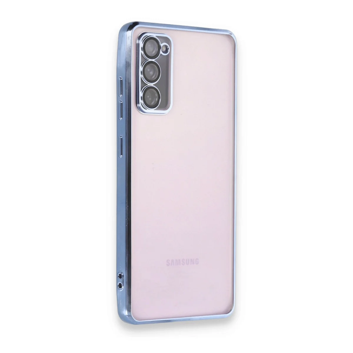 Galaxy S20 FE Kılıf Razer Lensli Silikon - Açık Mavi