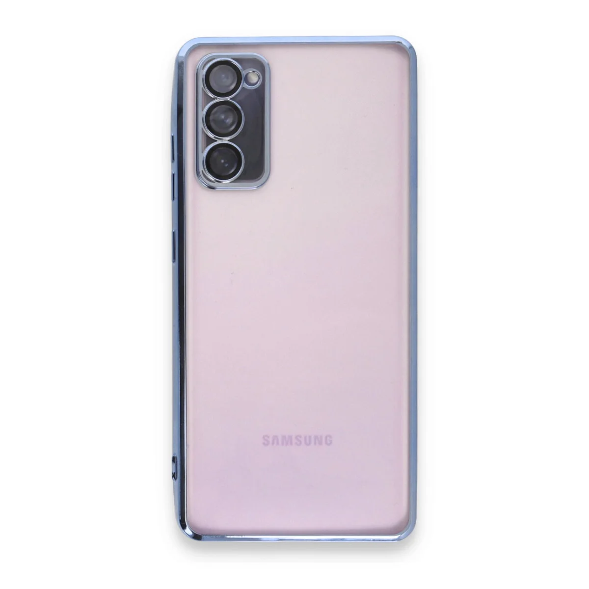 Galaxy S20 FE Kılıf Razer Lensli Silikon - Açık Mavi