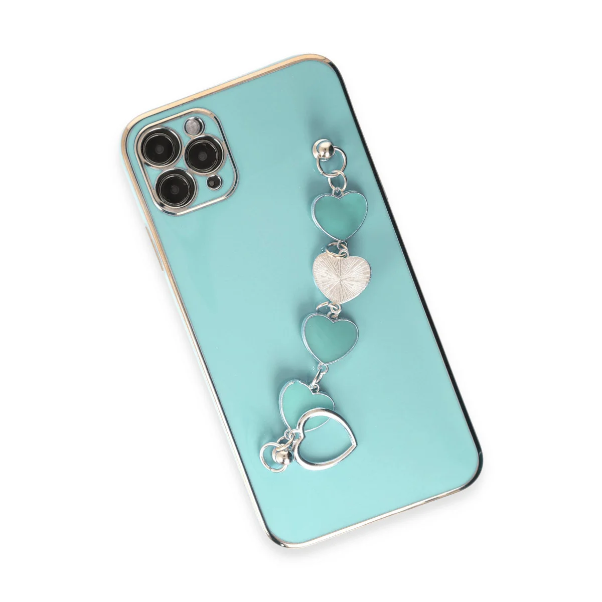 iPhone 11 Pro Max Kılıf Esila Silikon - Su Yeşili