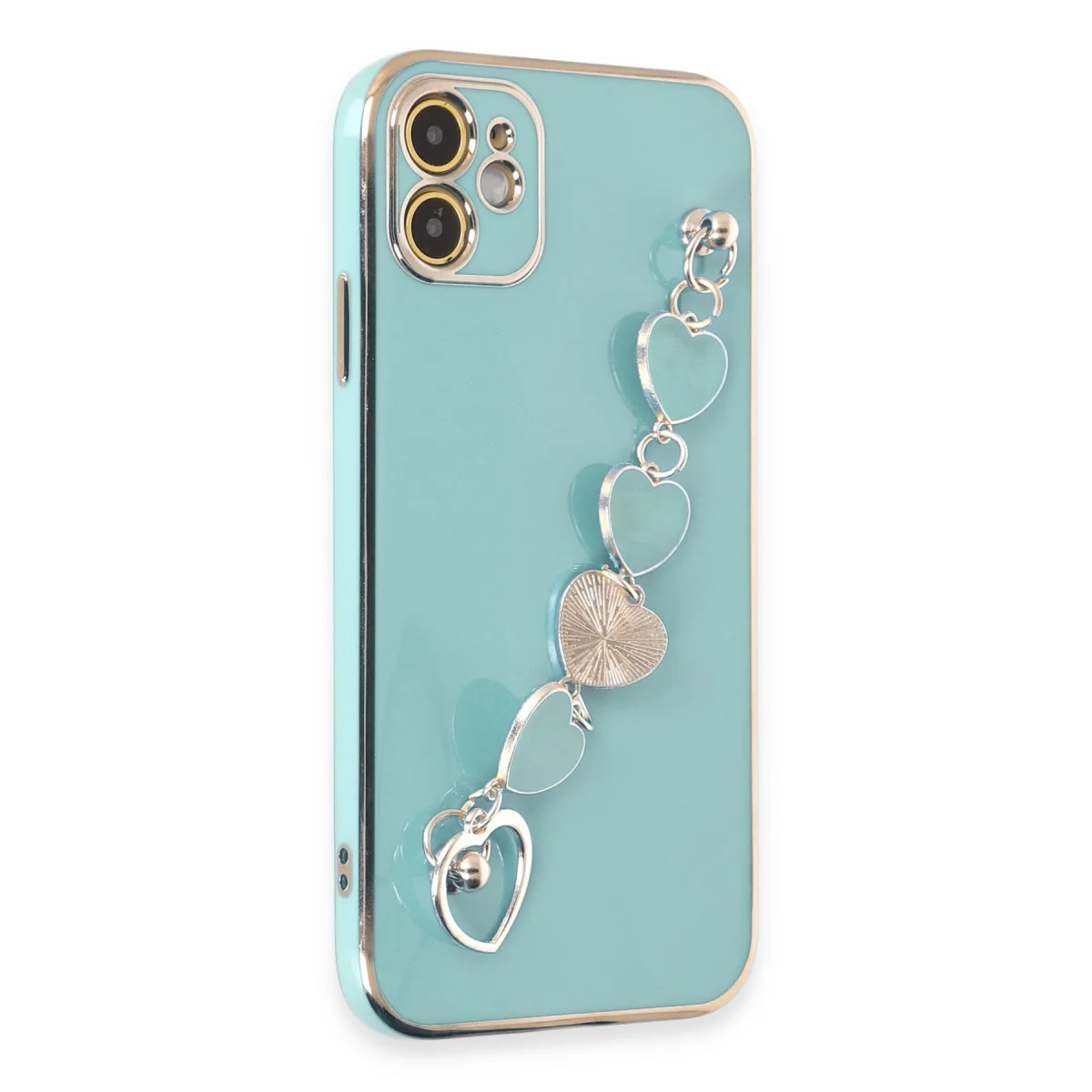 iPhone 12 Kılıf Esila Silikon - Su Yeşili