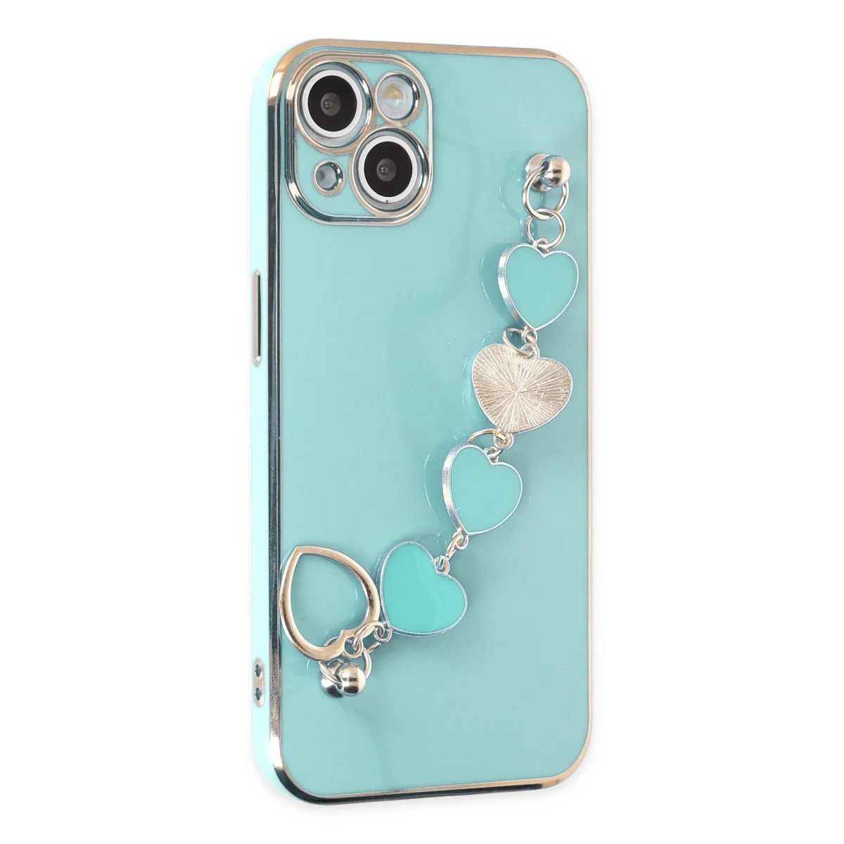 iPhone 14 Plus Kılıf Esila Silikon - Su Yeşili