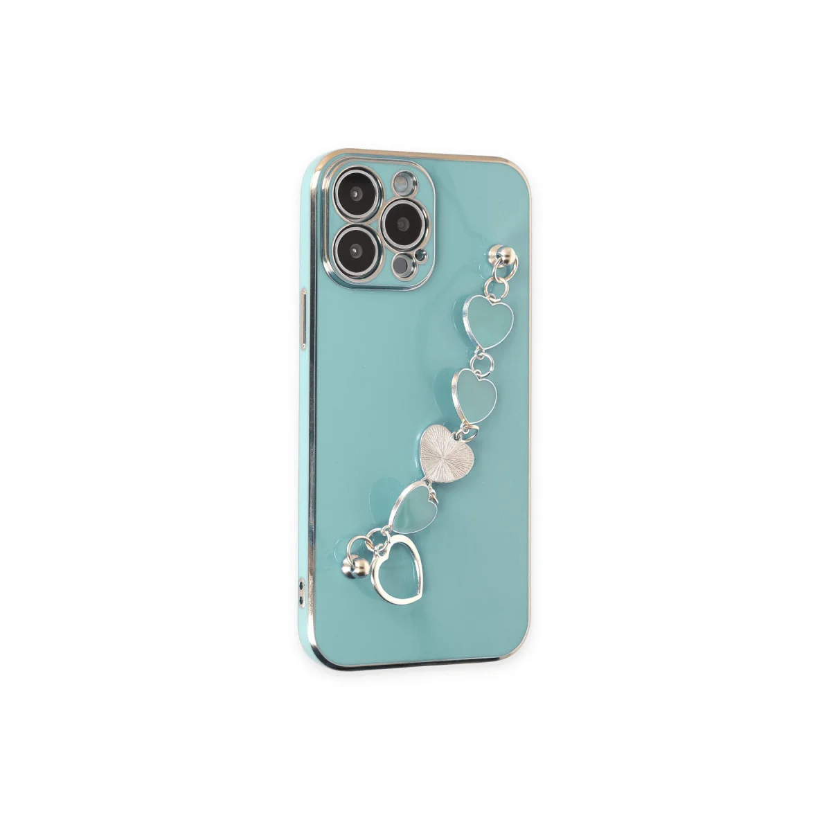 iPhone 14 Pro Kılıf Esila Silikon - Su Yeşili
