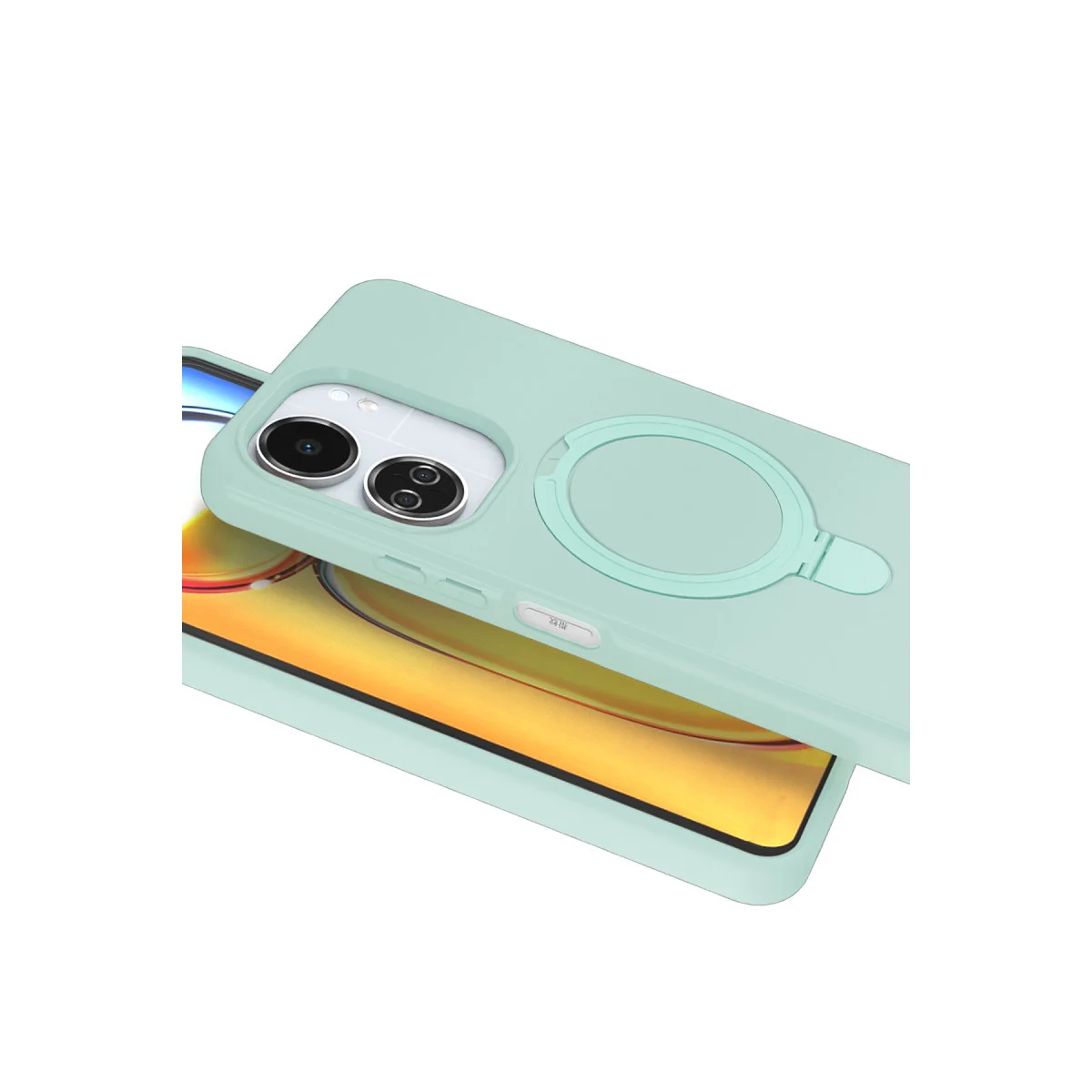 Redmi 13C Regal Magsafe Standlı Kapak - Su Yeşili