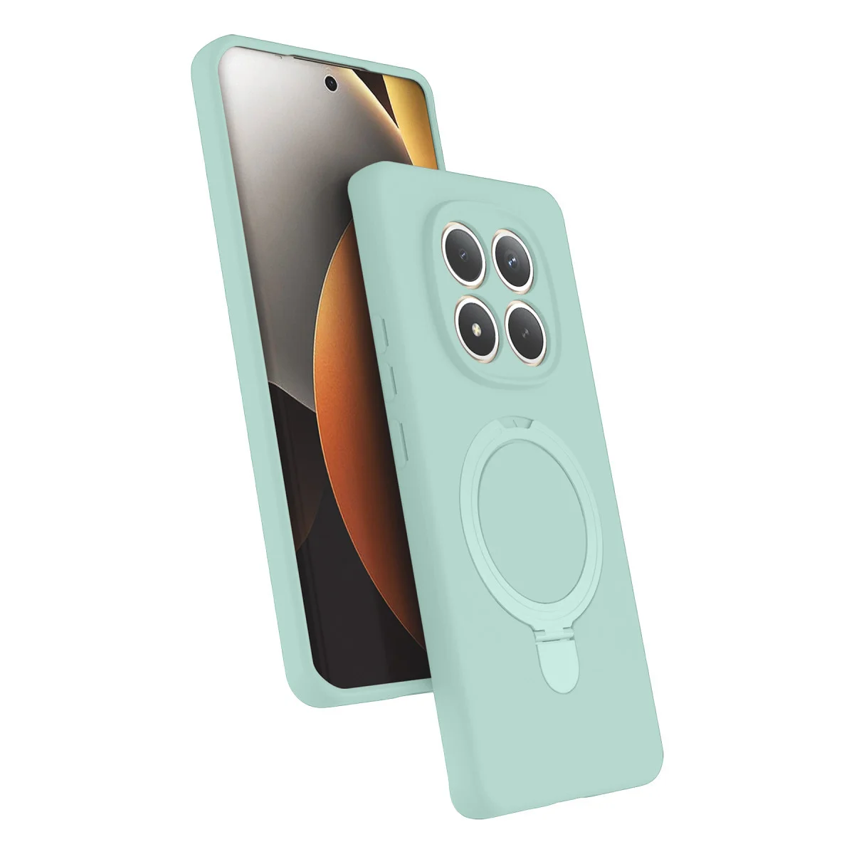 Redmi Note 15 4G Regal Magsafe Standlı Kapak - Su Yeşili
