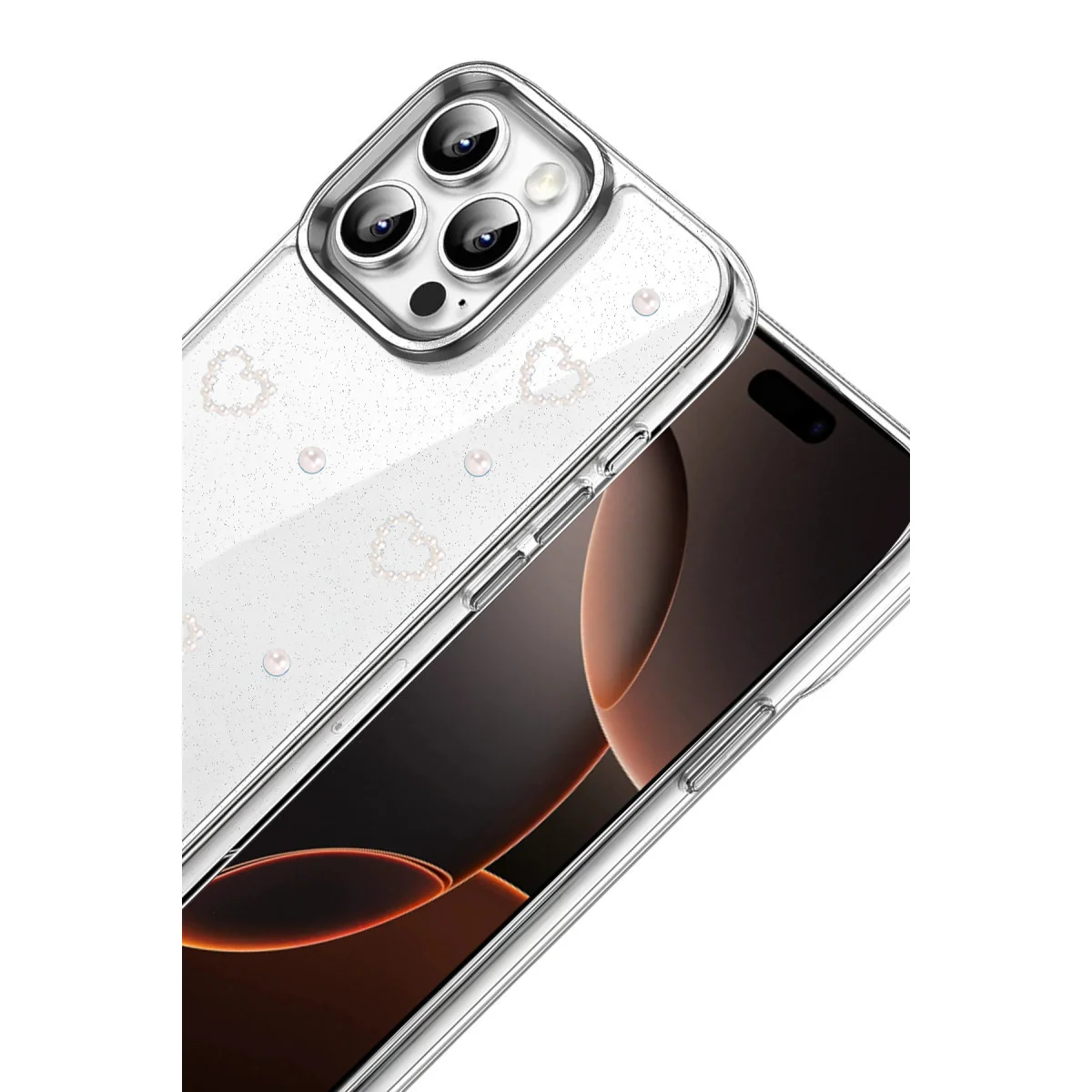 iPhone 14 Pro Max Fiyonk Desenli Kapak - Desen 10