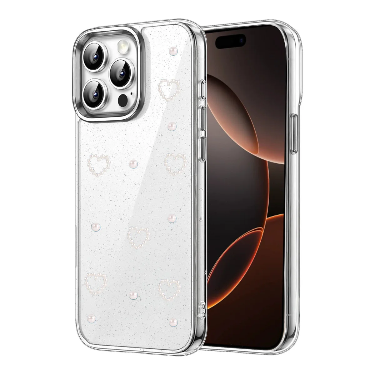 iPhone 15 Pro Fiyonk Desenli Kapak - Desen 10