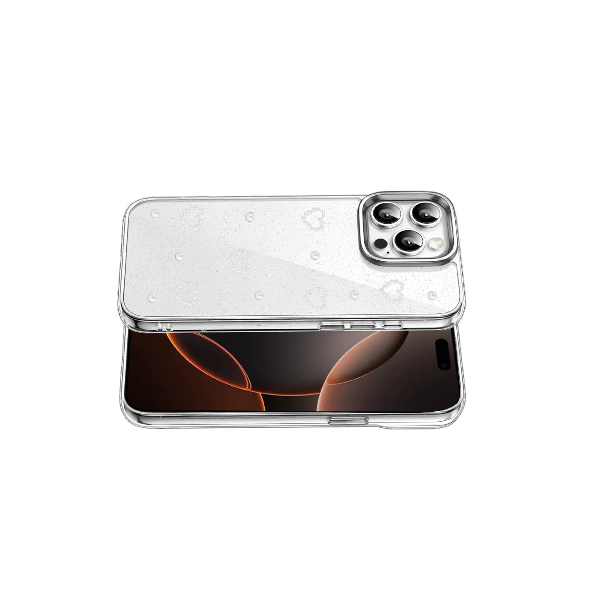 iPhone 15 Pro Max Fiyonk Desenli Kapak - Desen 10