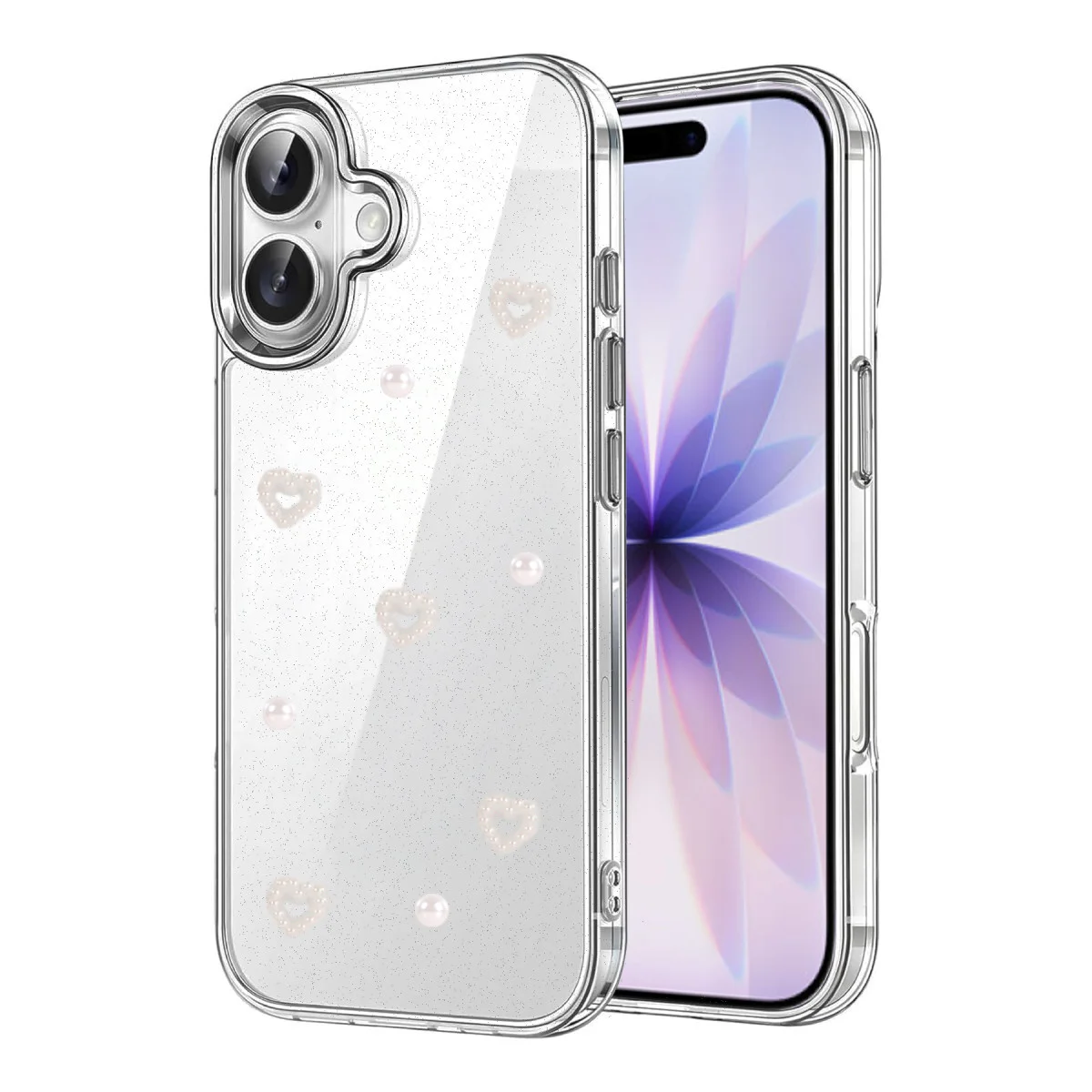 iPhone 16 Plus Fiyonk Desenli Kapak - Desen 10
