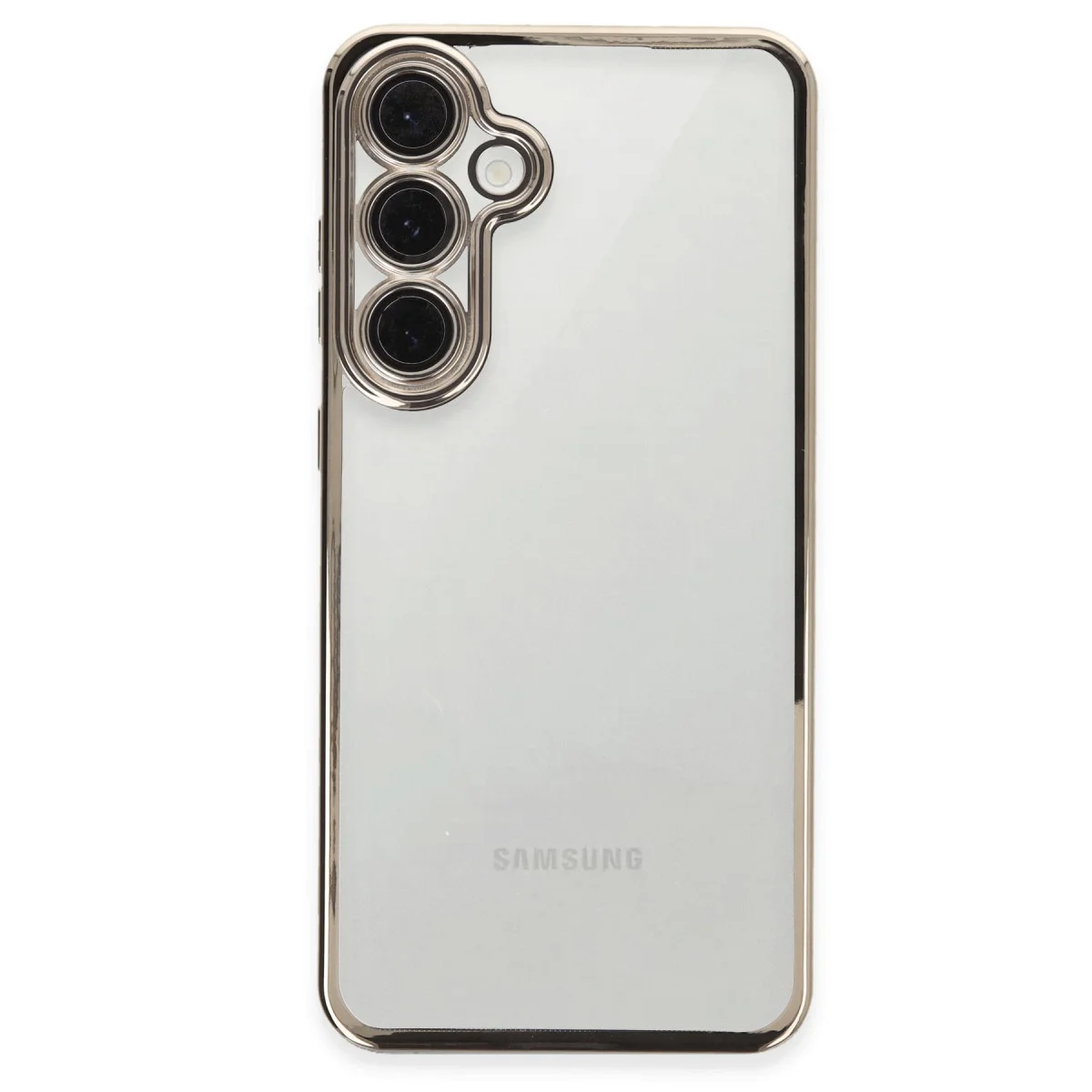 Galaxy S24 FE Kılıf Razer Lensli Silikon - Titanyum Gri