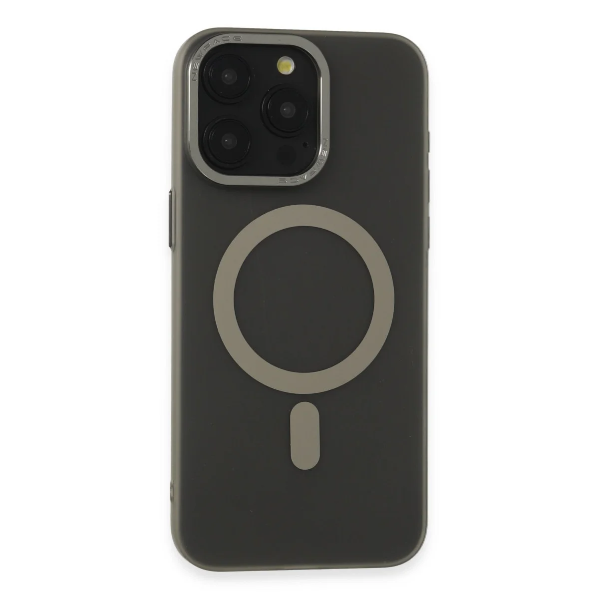 iPhone 15 Pro Kılıf Lodos Magneticsafe Mat Kapak - Titan Gri