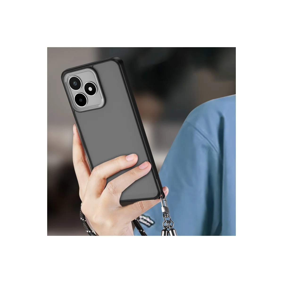 Realme C53 Kılıf Elegant Kapak - Titan Gri