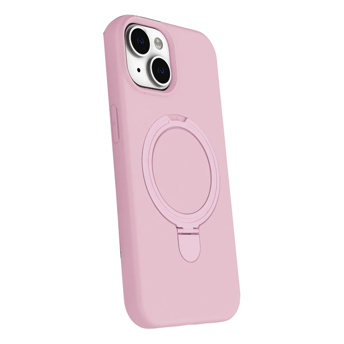 iPhone 15 Plus Regal Magsafe Standlı Kapak - Açık Pembe