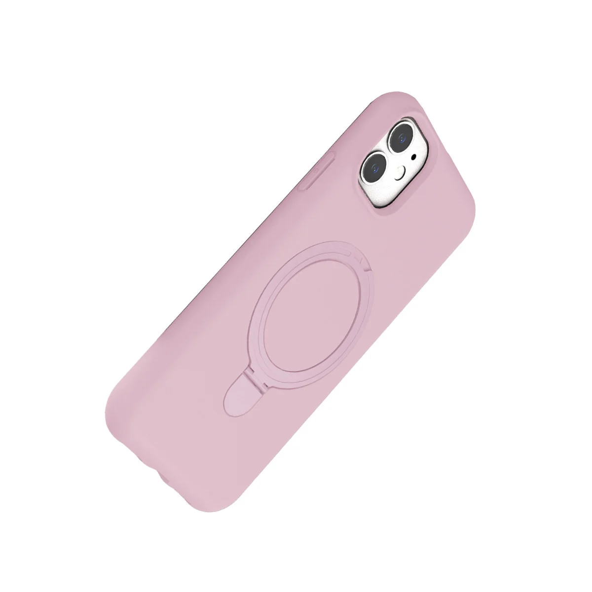 iPhone 11 Regal Magsafe Standlı Kapak - Açık Pembe