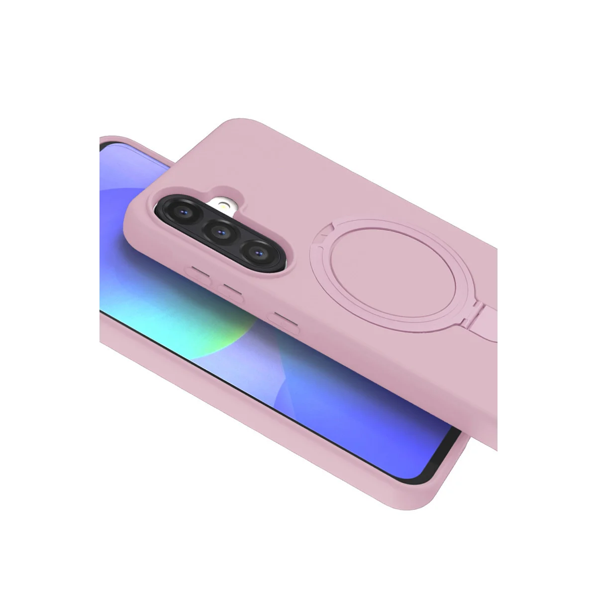 Galaxy A26 Regal Magsafe Standlı Kapak - Açık Pembe