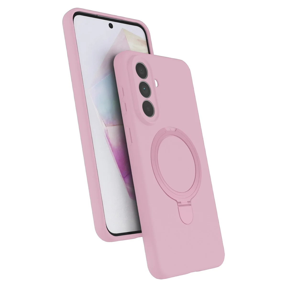 Galaxy A57 5G Regal Magsafe Standlı Kapak - Açık Pembe