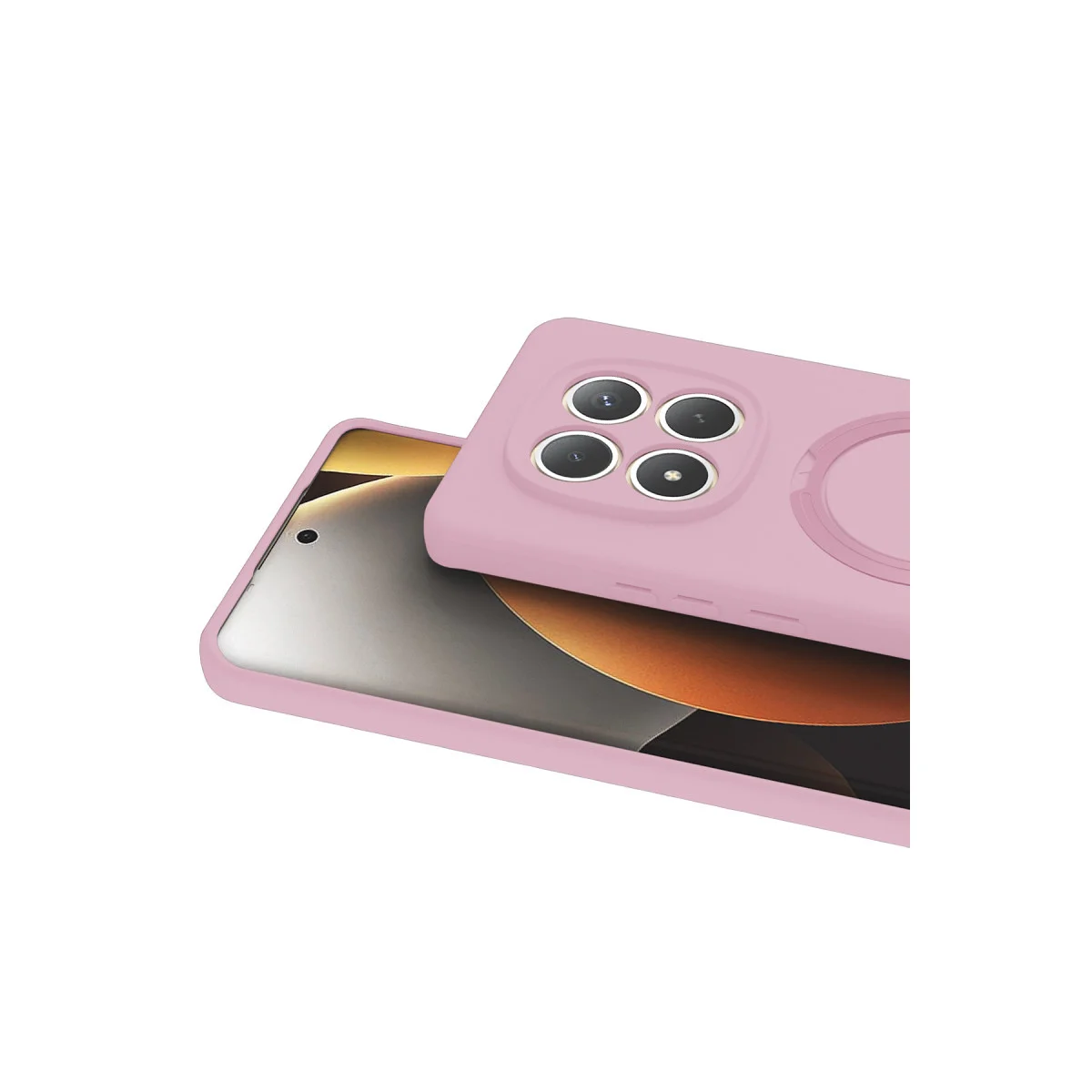 Redmi Note 15 4G Regal Magsafe Standlı Kapak - Açık Pembe
