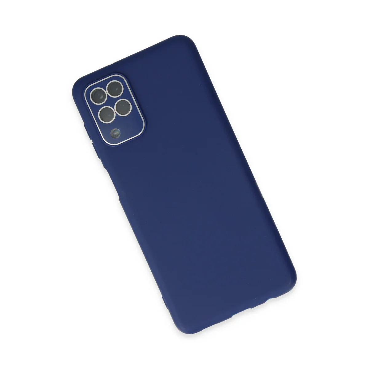 Galaxy A22 Kılıf Lansman Glass Kapak - Sky Blue