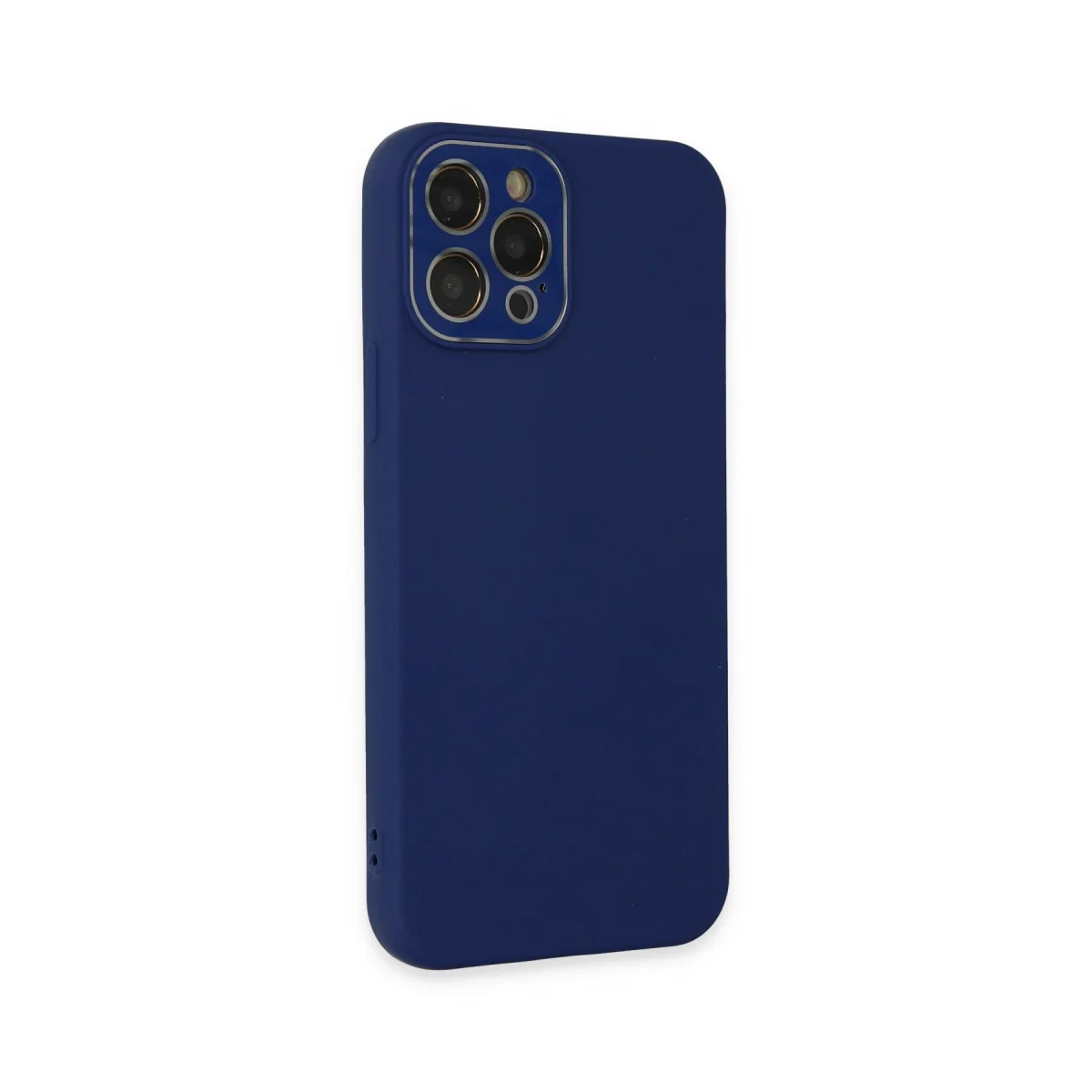 iPhone 12 Pro Max Kılıf Lansman Glass Kapak - Sky Blue