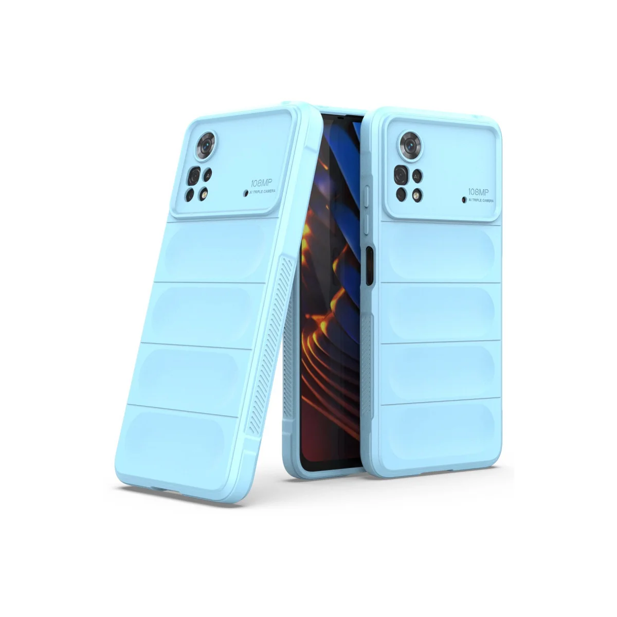 Poco X4 Pro 5G Kılıf Optimum Silikon - Sky Blue