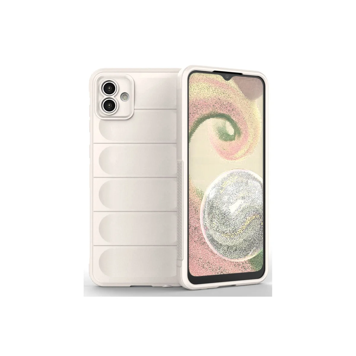 Galaxy A04E Kılıf Optimum Silikon - Krem