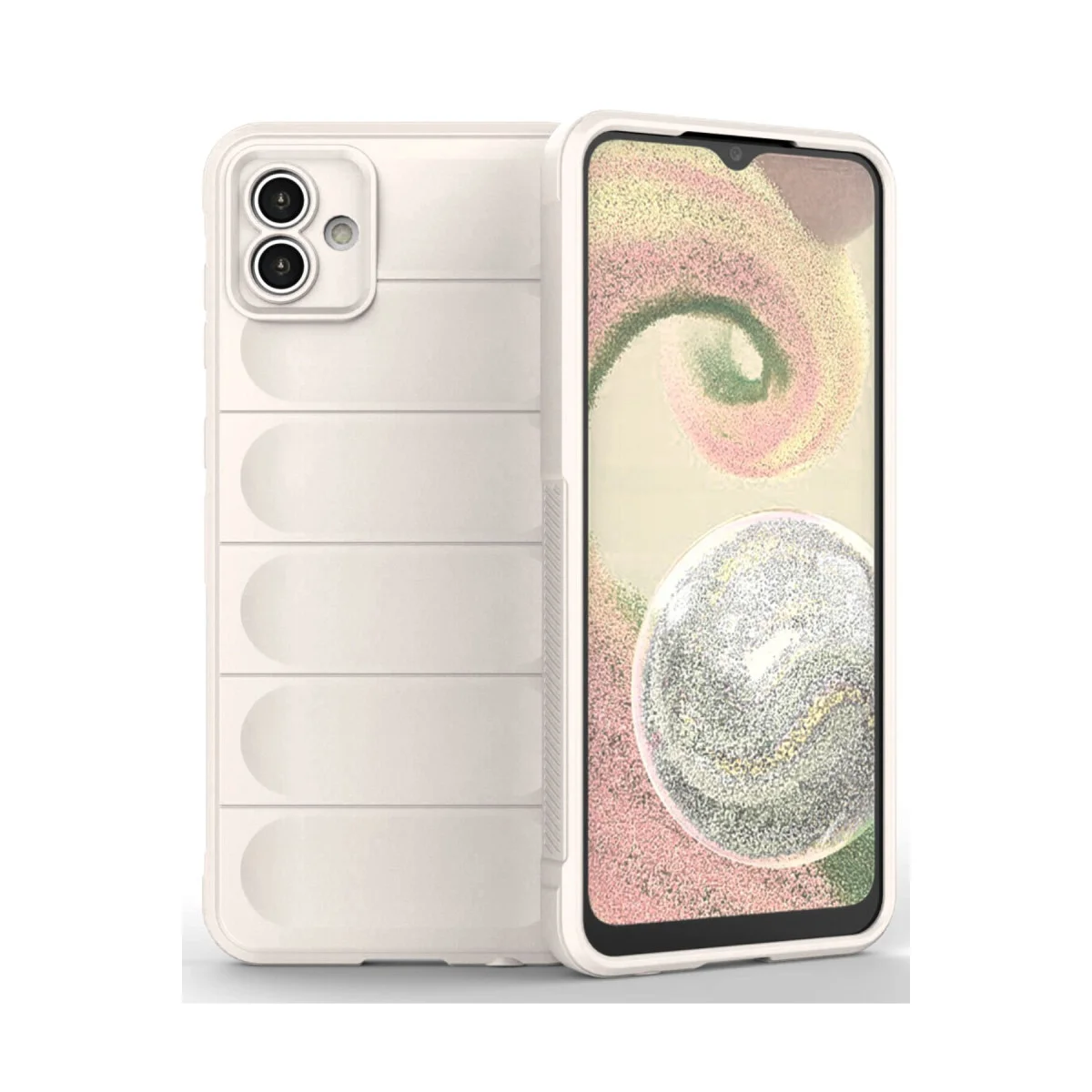 Galaxy A04 Kılıf Optimum Silikon - Krem