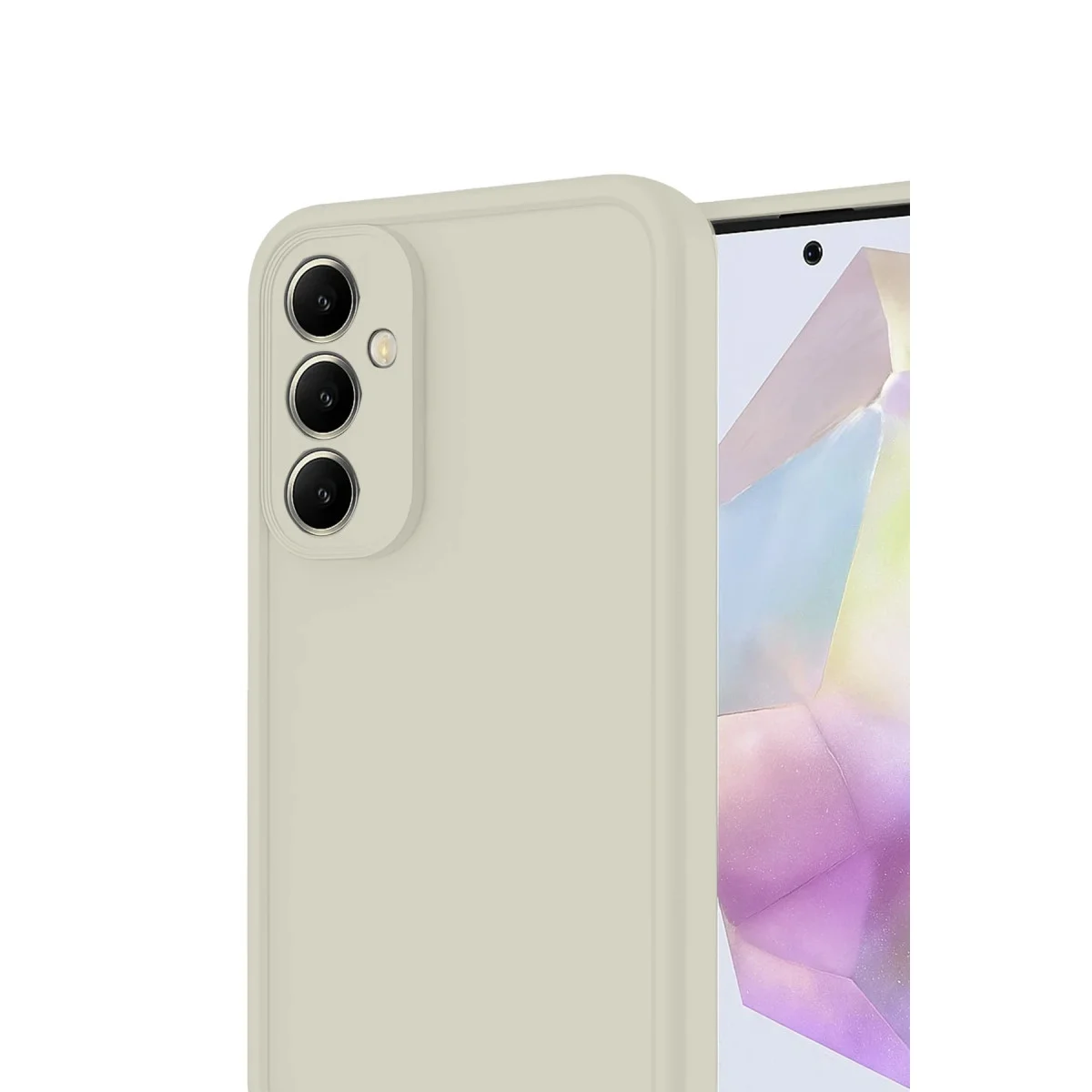 Galaxy A17 5G Viera Silikon - Krem